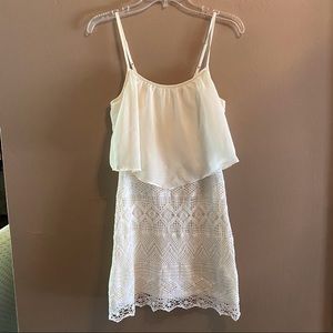 White Crochet Lace Bodycon Dress